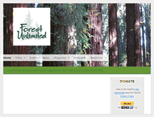 Tablet Screenshot of forestunlimited.org